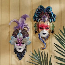 Italian Venetian Art Decor Carnival Masquerades Maidens Wall Mask Sculptures 651381470885  263809096558